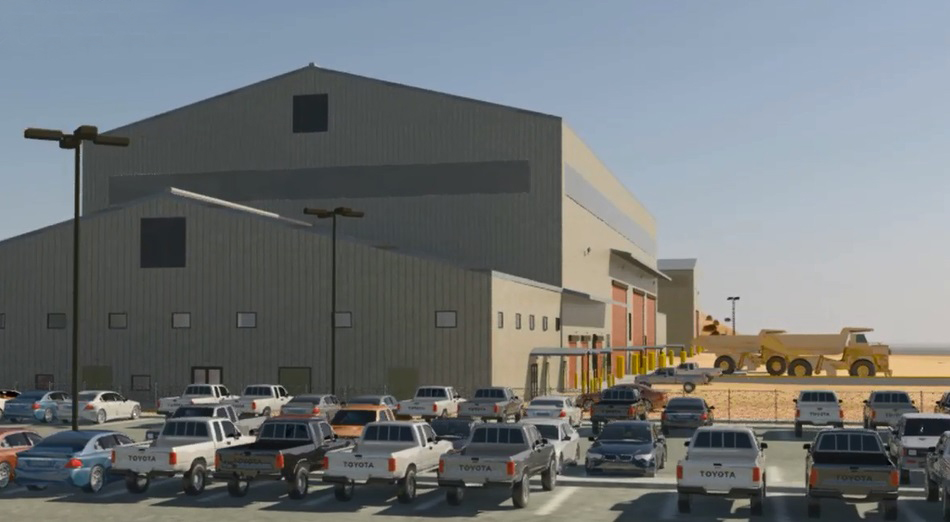 Maintenance Shop Office, Employee Parking