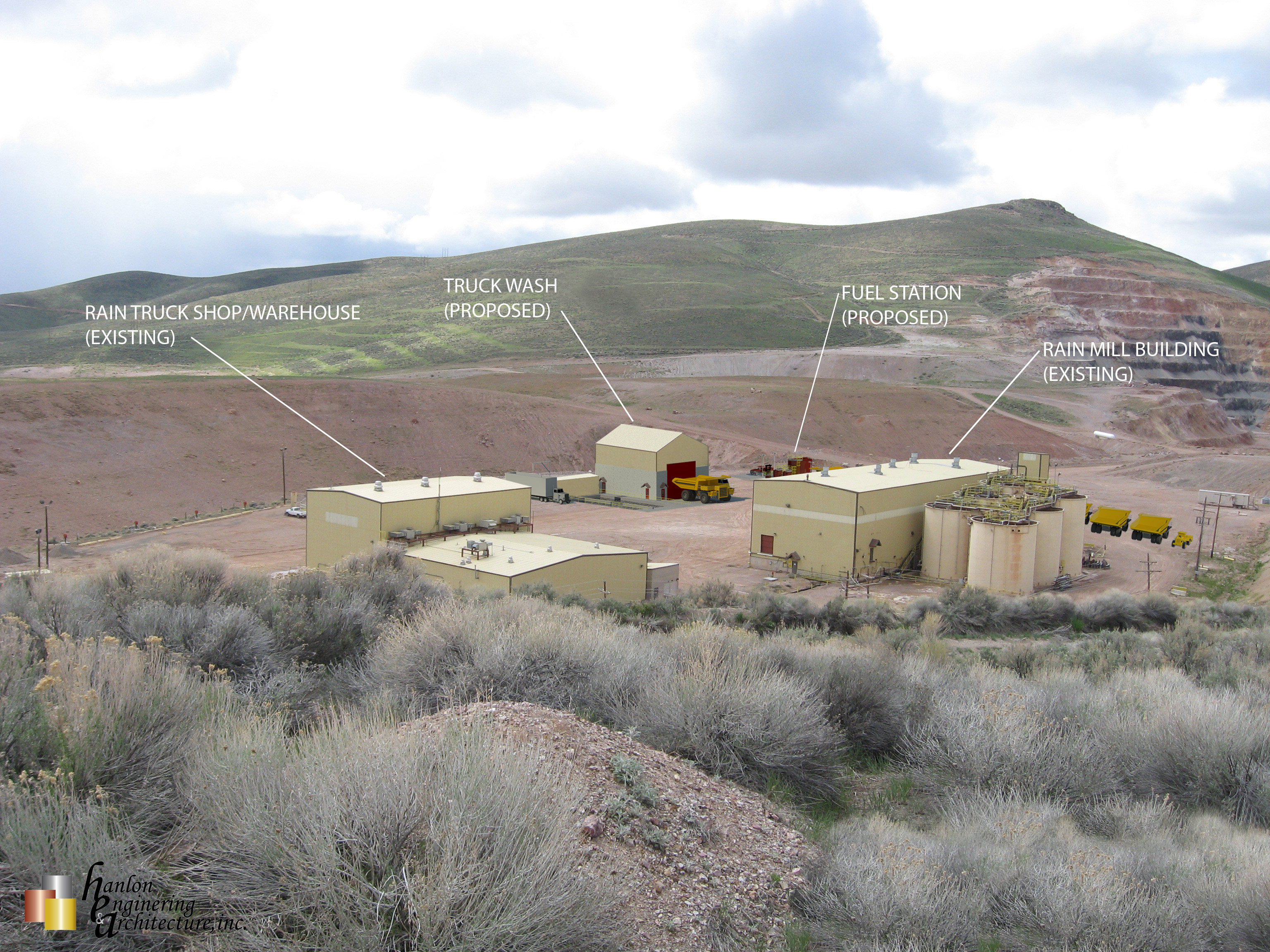 Hanlon Engineering Rain Mine Truck Shop Site Preliminary