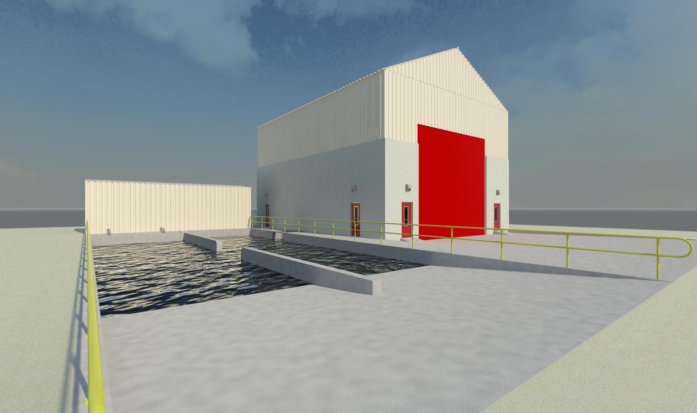 Hanlon Rain Mine Truck Wash Rendering