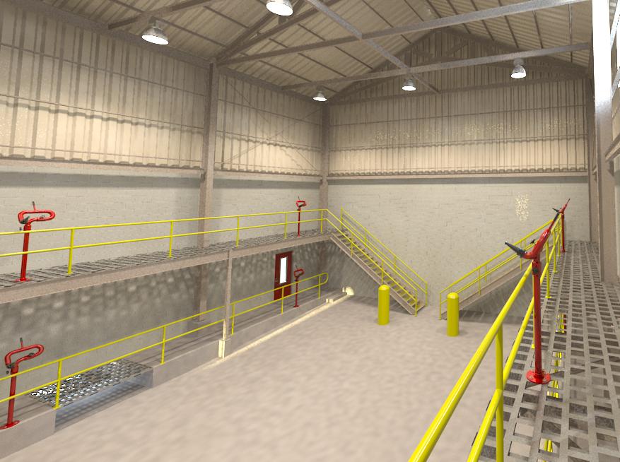 Hanlon Rain Mine Truck Wash Interior 