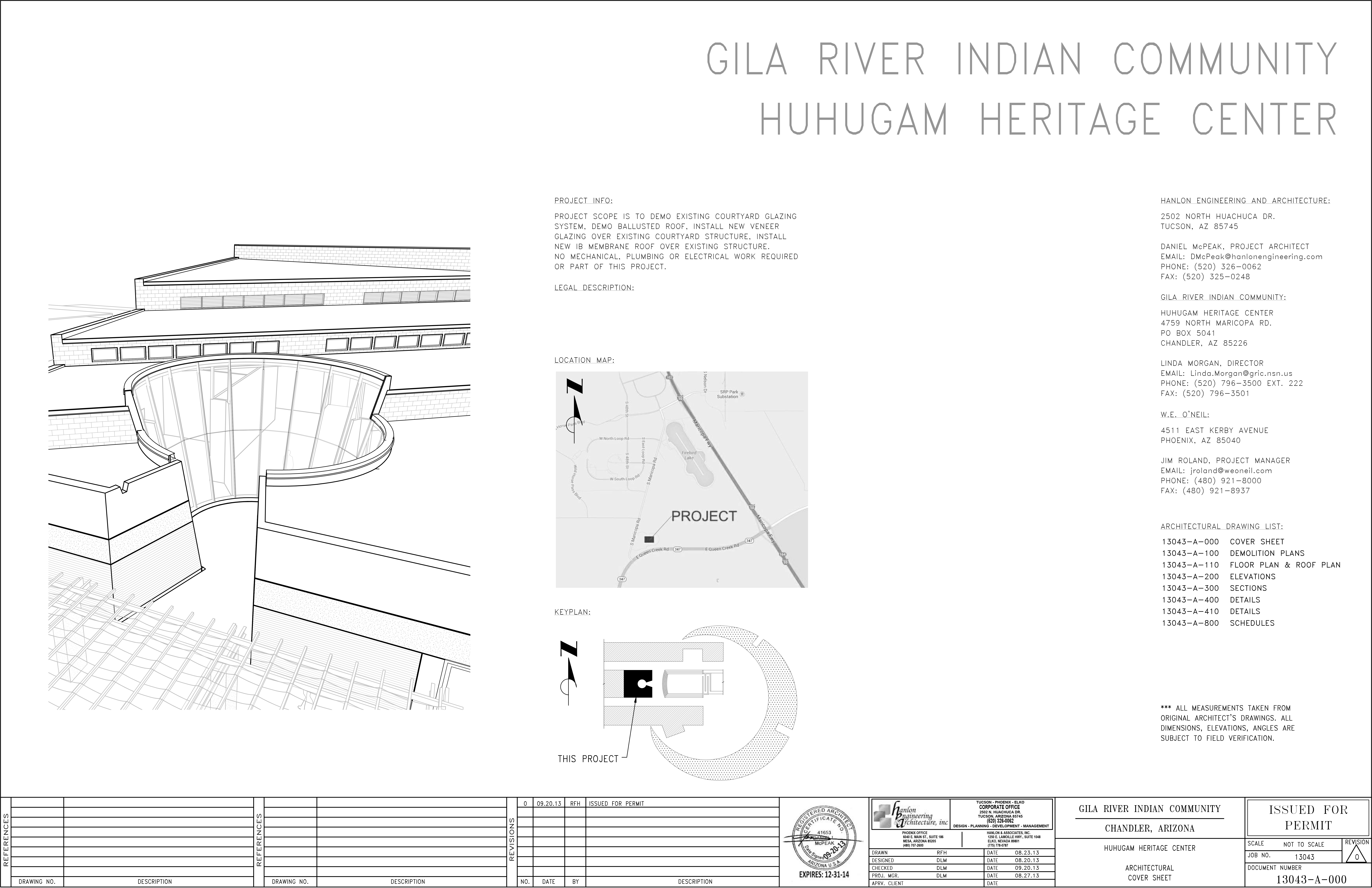 Hanlon HuHuGam Gila River Indian Community Heritage Center Coversheet